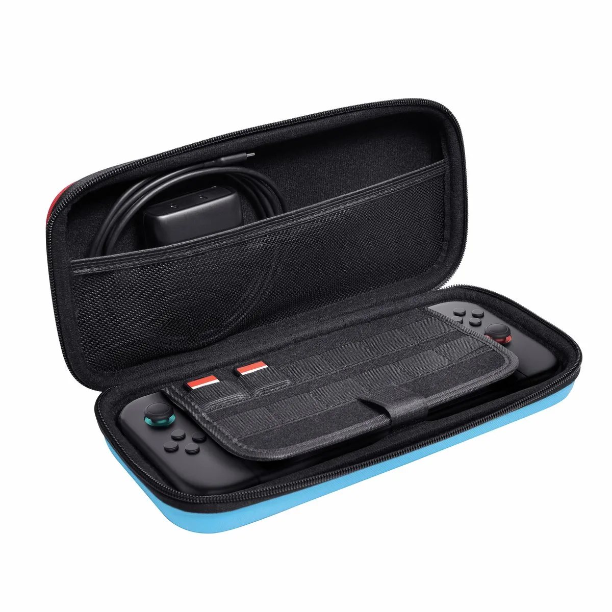 Trust GXT1251RB HARDCASE – Switch 2 Hardcase – Beschermhoes voor Switch 2 – voor Console & Joy–Cons – Rood/Blauw