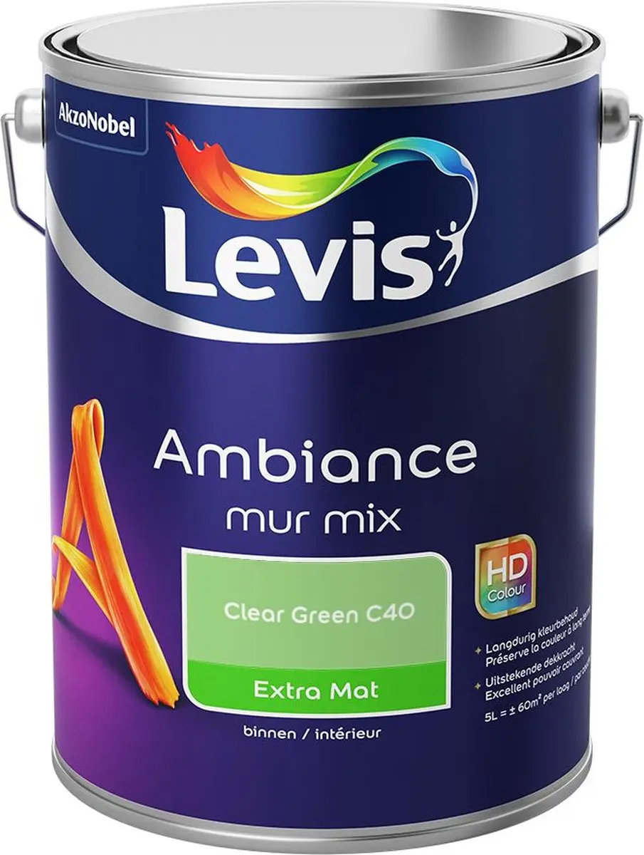 Levi's Ambiance Mur Extra Mat Mix Clear Green C40