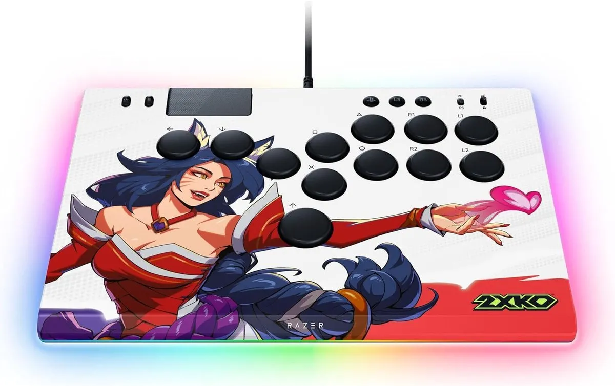 Razer Kitsune All-Button Optical Arcade Controller 2XKO Edition - Zwart