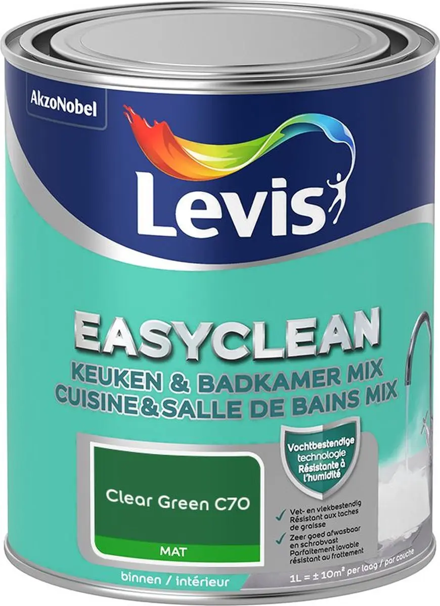 Levi's Easyclean Mengverf Clear Green C70