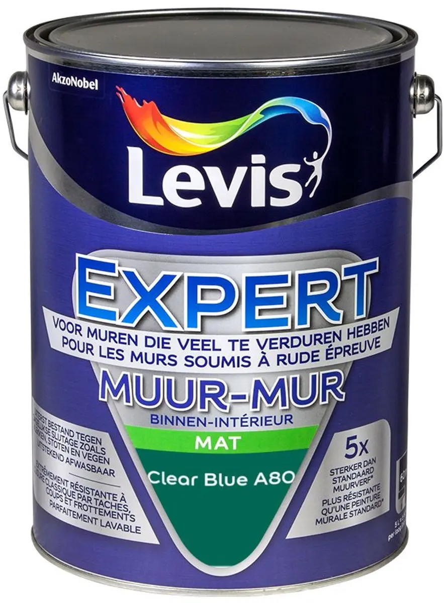 Levi's Expert Muur Binnen Mix Clear Blue A80 Mengverf 5L