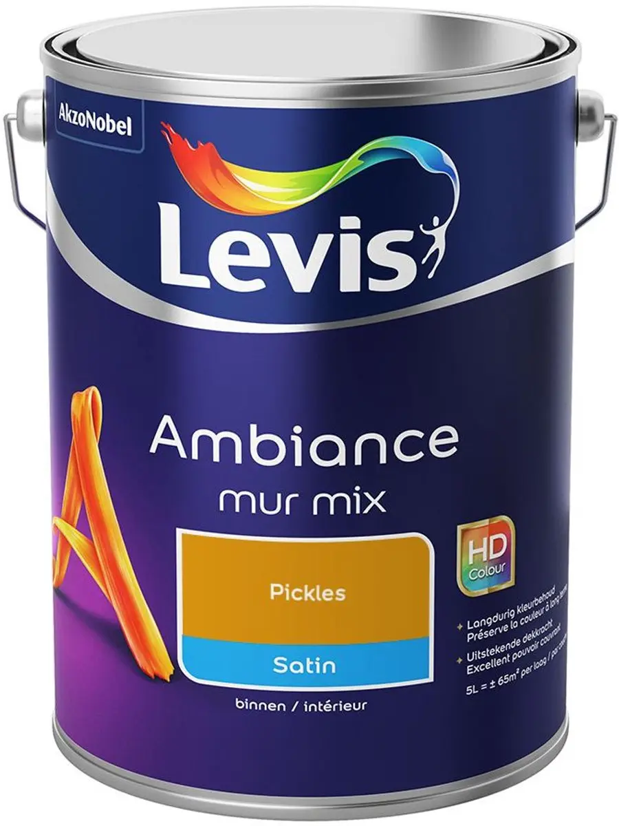 Levi's Ambiance Mur Satin Mix Pickles Verf 5L