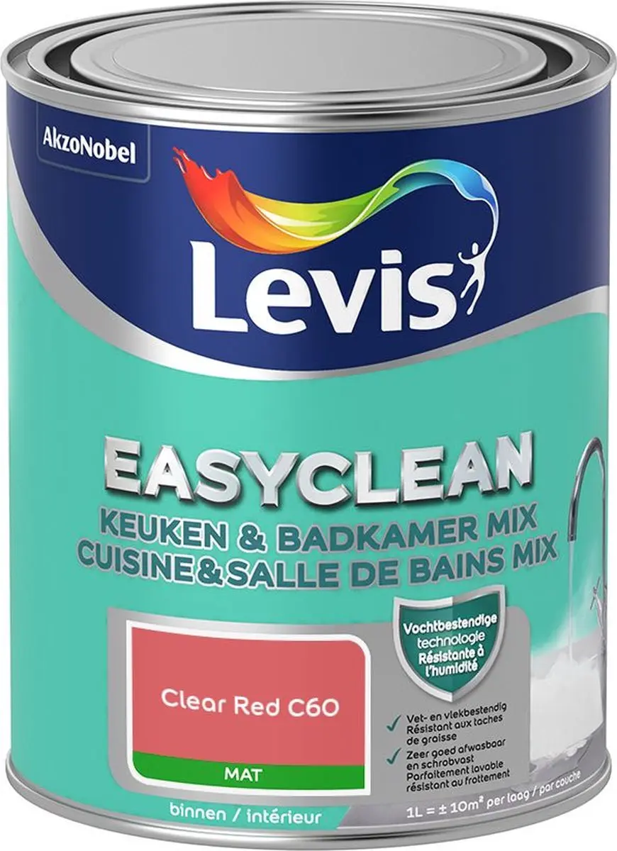 Levi's Easyclean Mengverf Clear Red C60