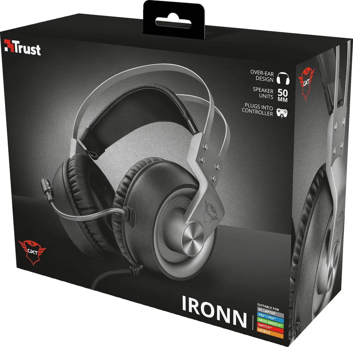 Trust GXT430 Ironn Gaming Headset - 50mm - Zwart
