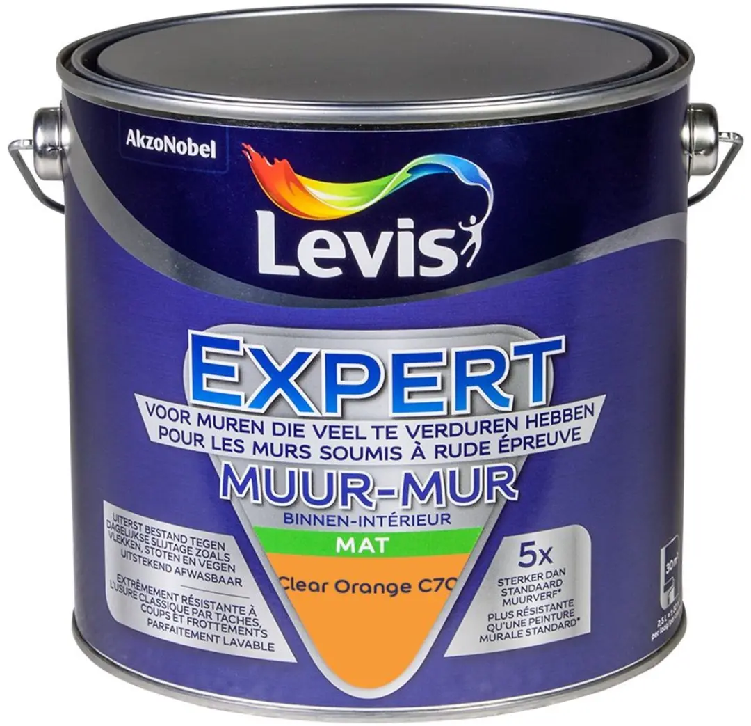 Levi's Expert Muurverf Clear Orange C70 2,5L