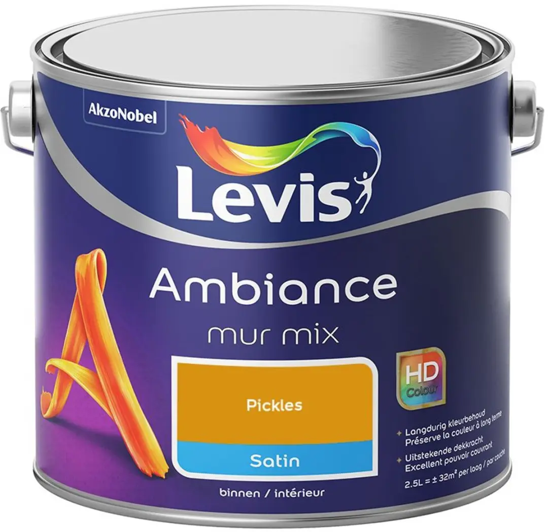 Levi's Ambiance Mur Satin Mix Pickles Verf 2,5L