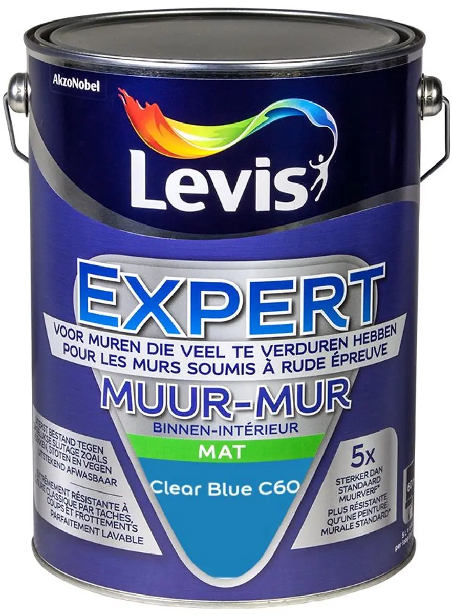 Levi's Expert Muur Binnen Mix Clear Blue C60 Mengverf 5L