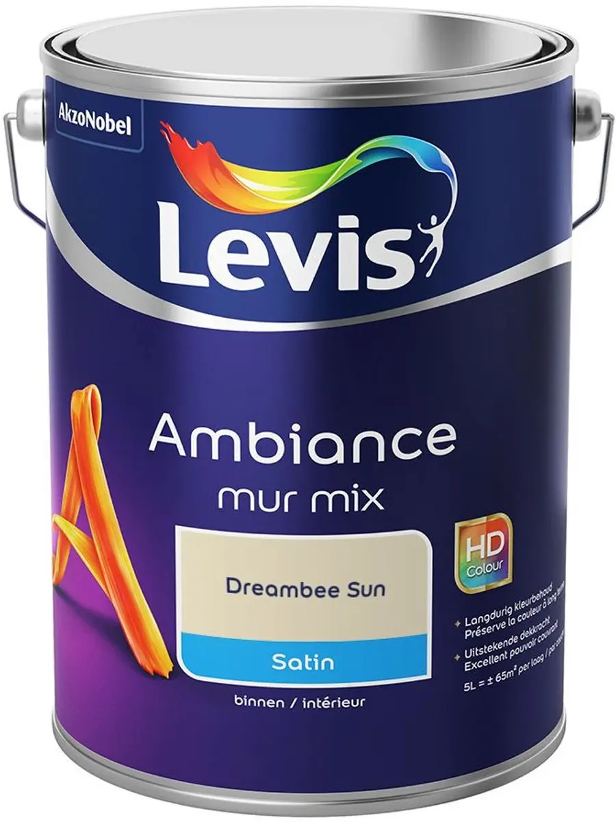 Levi's Ambiance Mur Satin Mix Dreambee Sun Mengverf 5L