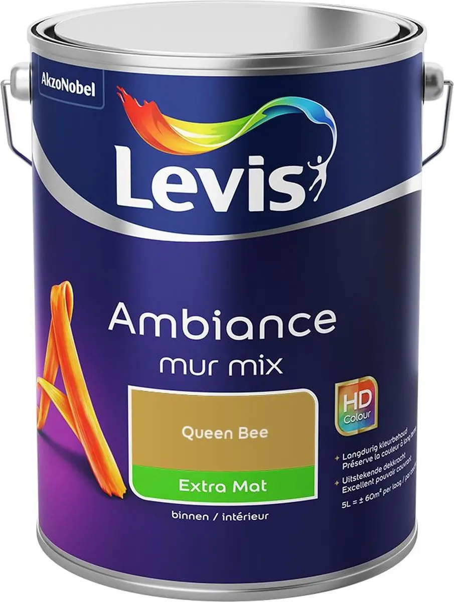 Levi's Ambiance Mur Extra Mat Mix Queen Bee Mengverf 5L
