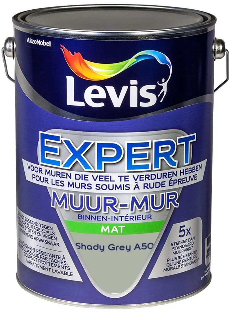 Levi's Expert Muur Binnen Mix Shady Grey A50 Mengverf 5L