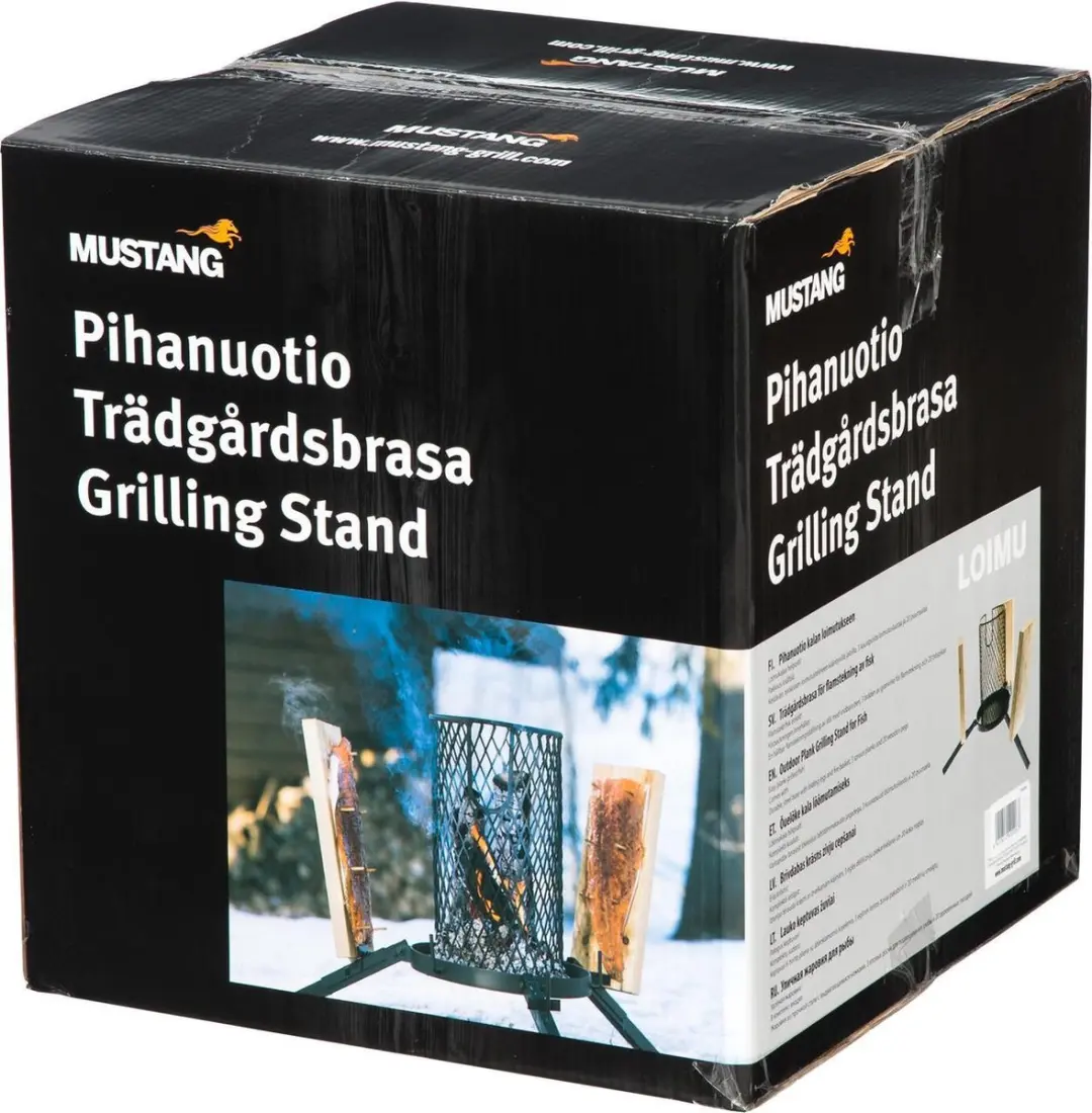 Mustang Visrooster Grillset Loimu - 9,35 kg - Zwart - afbeelding 6 van 6