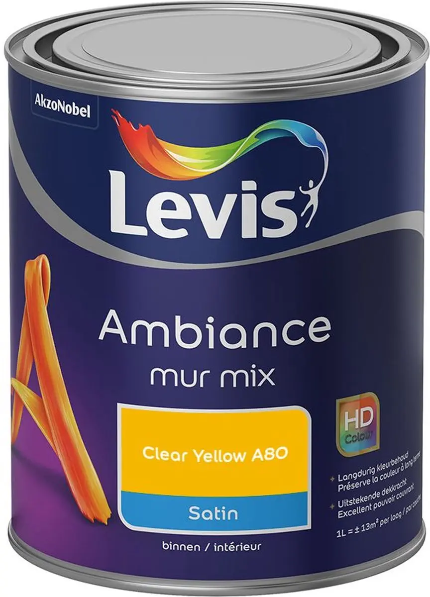 Levi's Ambiance Mur Satin Mix Clear Yellow A80 Mengverf 1L