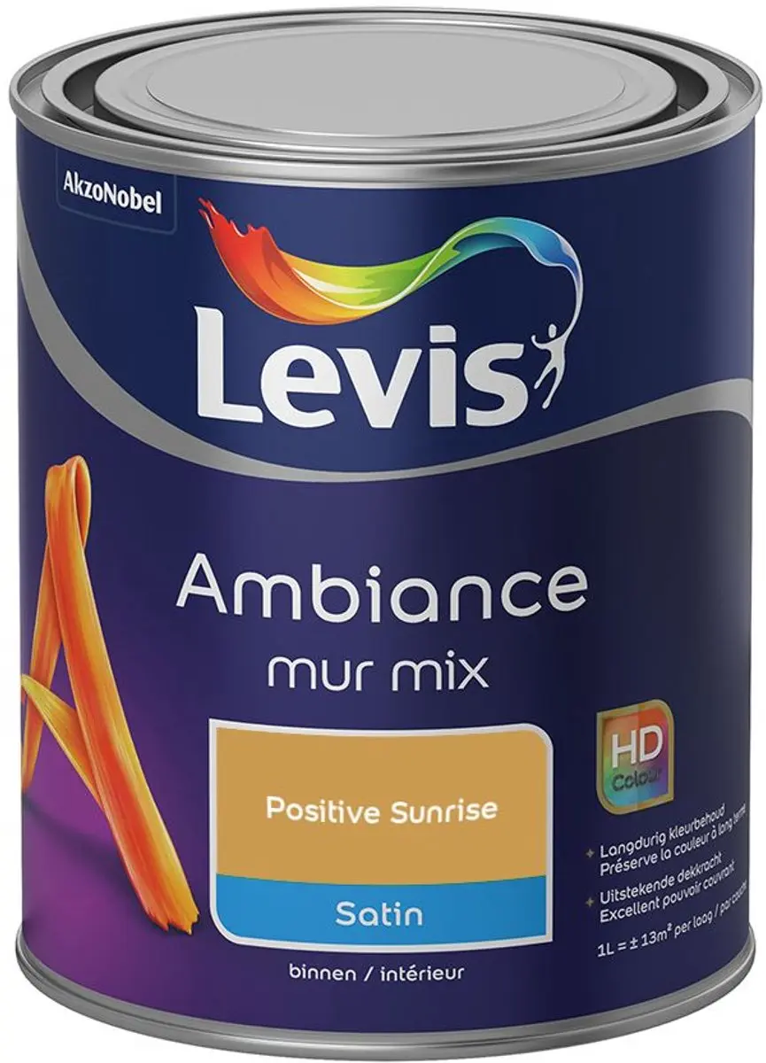 Levi's Ambiance Mur Satin Mix Positive Sunrise Mengverf 1L