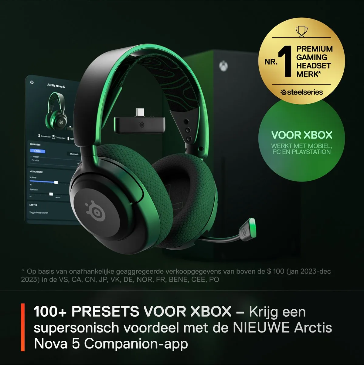 SteelSeries Arctis Nova 5X Wireless - Draadloze Gaming Headset