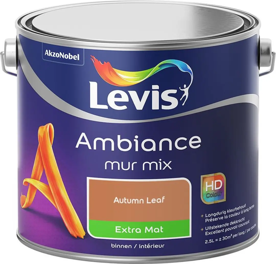 Levi's Ambiance Mur Extra Mat Mix Autumn Leaf Mengverf 2,5L