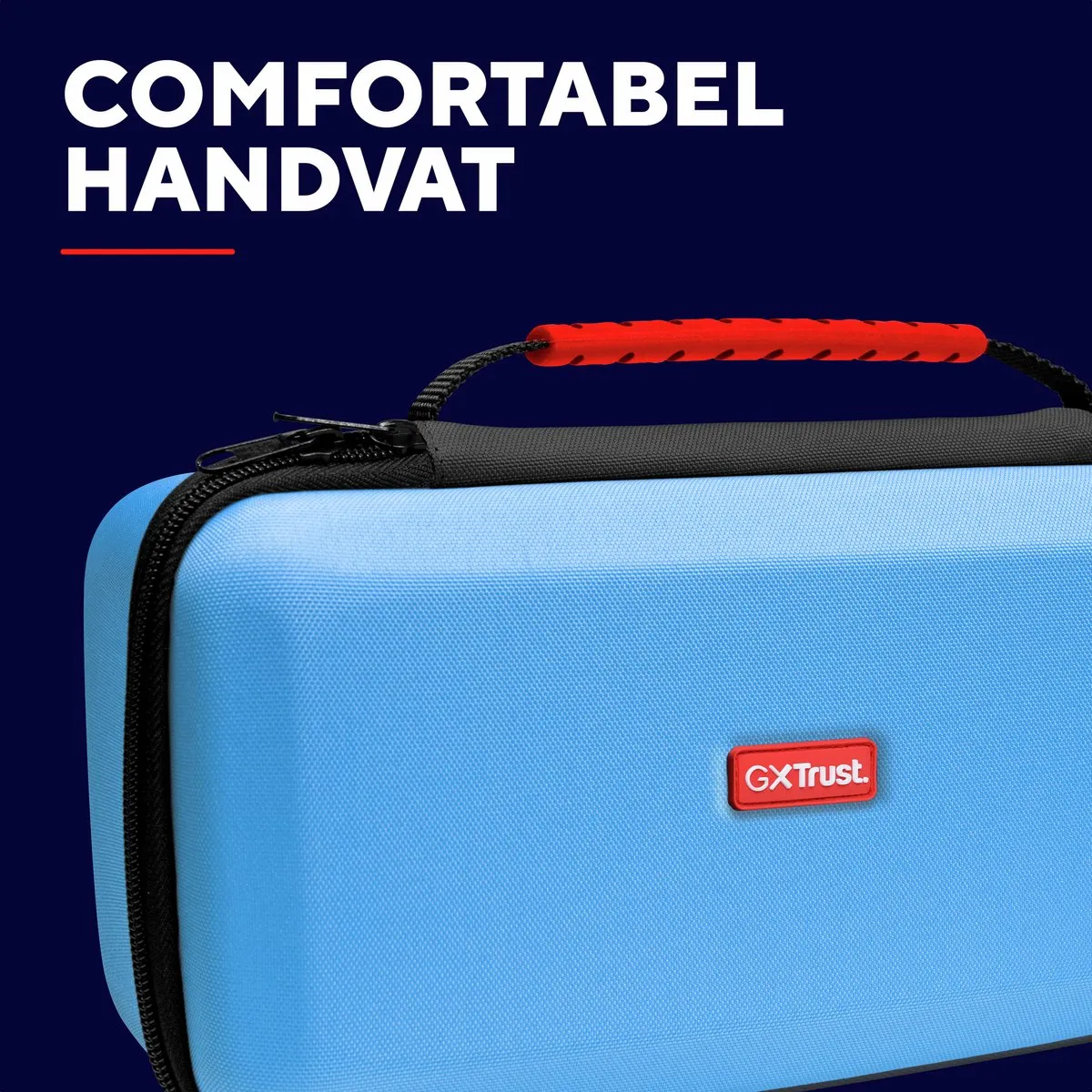 Trust GXT1252B XL HARDCASE – Switch 2 Hardcase – XL Beschermhoes voor Switch 2 – voor Console & Joy–Cons – voor Nintendo Switch 2 – Blauw