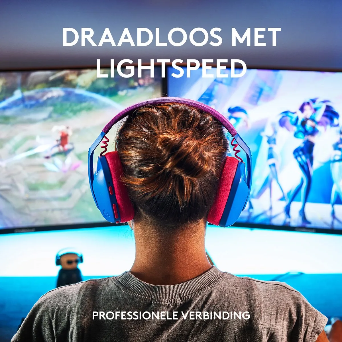 Logitech G435 LIGHTSPEED - Draadloze Gaming Headset - Bluetooth - Blauw