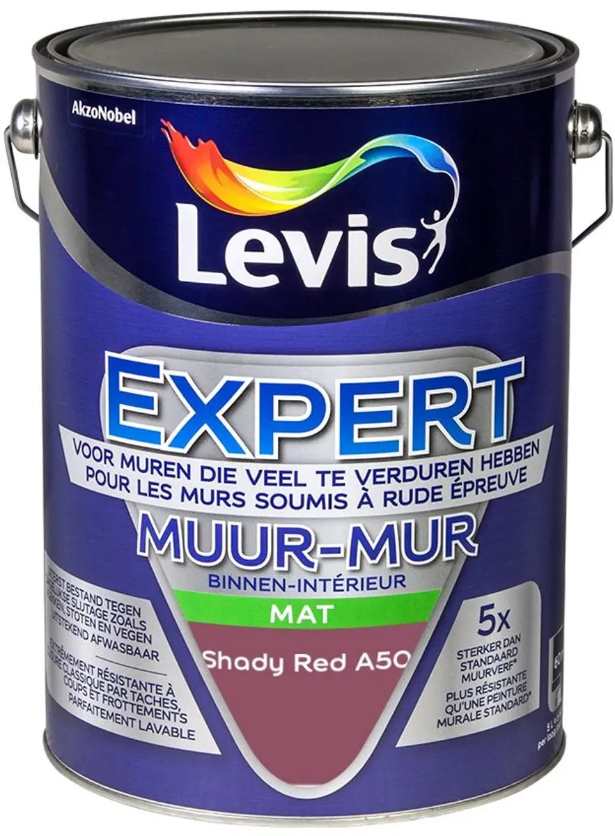 Levi's Expert Muur Binnen Mix Shady Red A50 Mengverf 5L