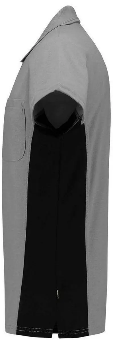 Tricorp Poloshirt Bi-Color 202002 - Grijs/Zwart - 3XL