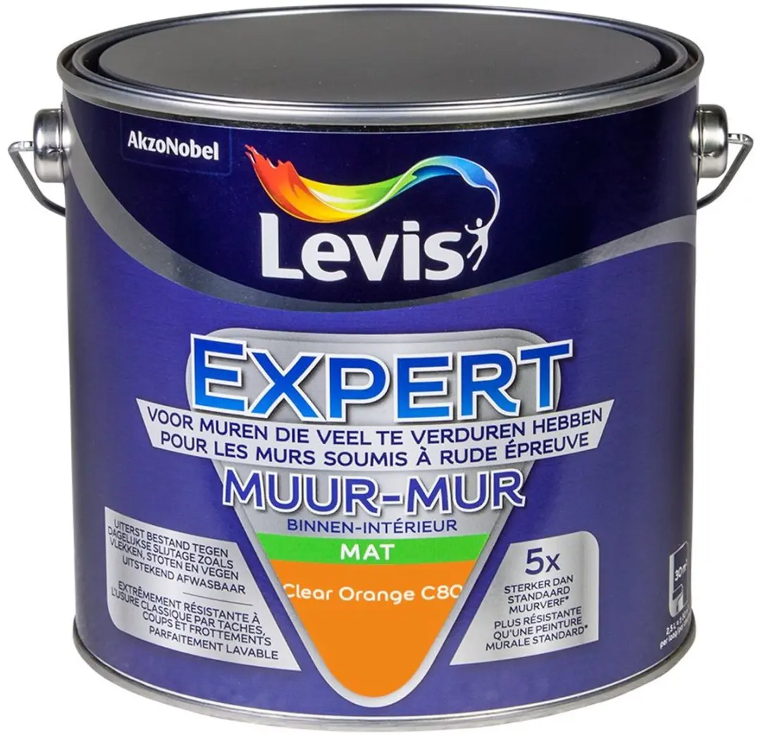 Levi's Expert Muurverf Clear Orange C80 2,5L