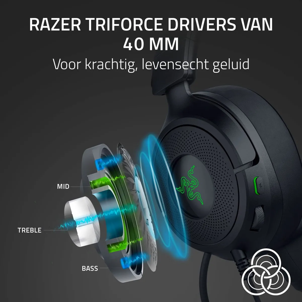 Razer Kitty V3 X Gaming Headset 7.1 Surround - RZ04-05350200-R3M1 - Multicolor