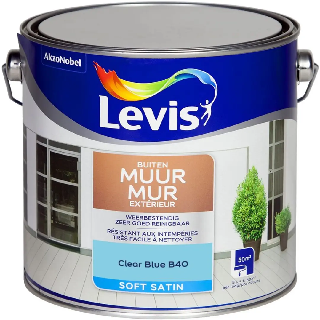 Levi's Muur Buiten Mix Clear Blue B40 Mengverf 5L