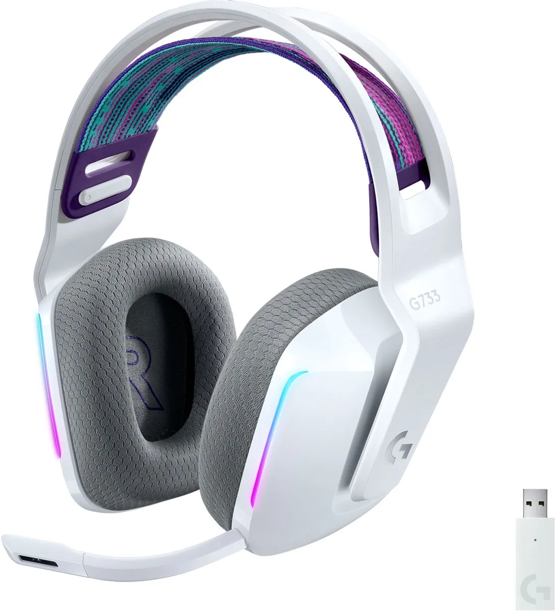 Logitech G G733 LIGHTSPEED Draadloze Gaming Headset - Wit