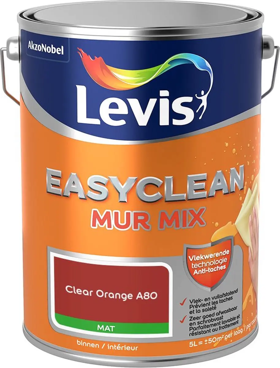 Levi's Easyclean Mur Mat Mix Mengverf 5L