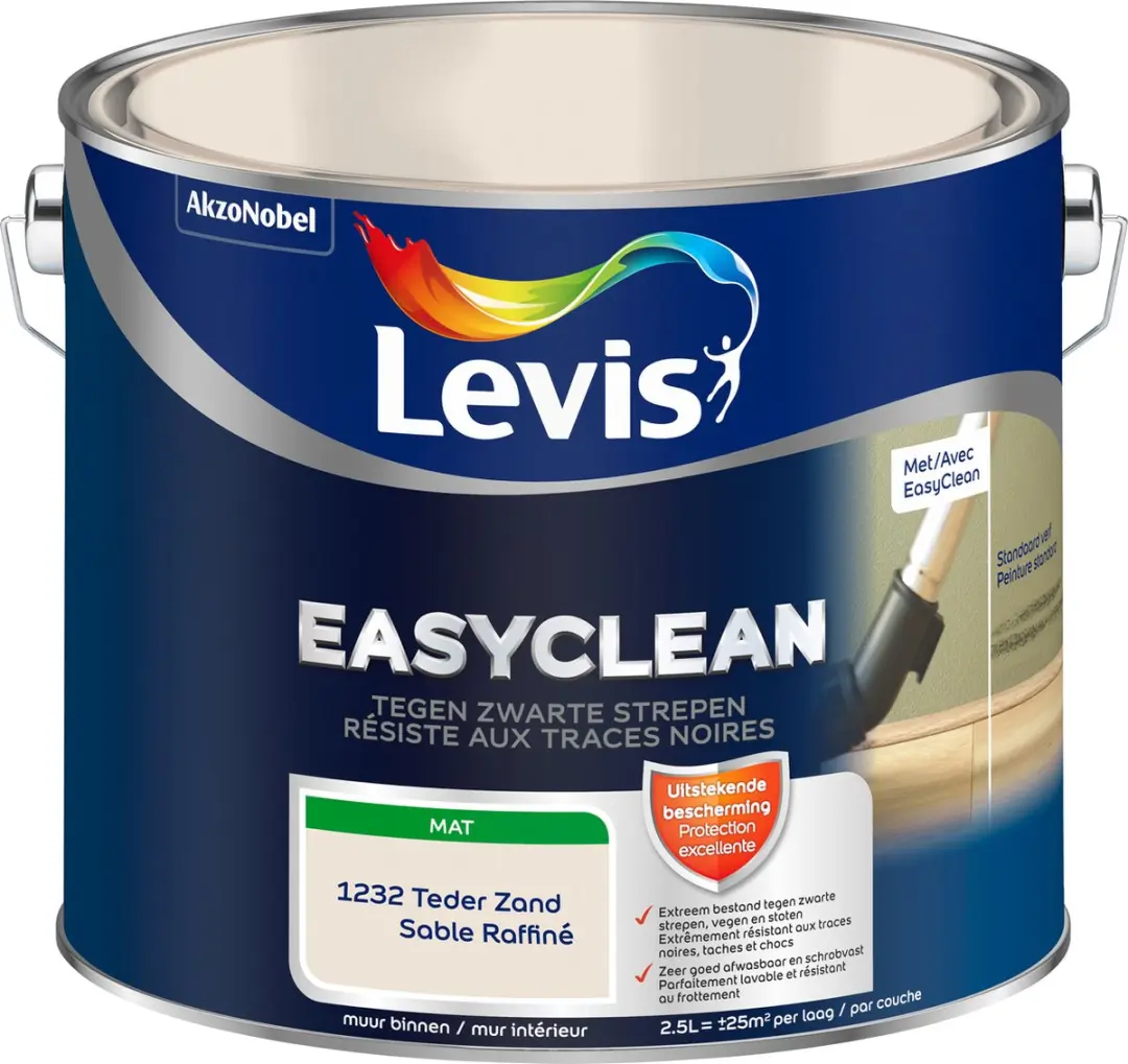 Levi's Easyclean Tegen Zwarte Strepen 2,5L - Teder Zand