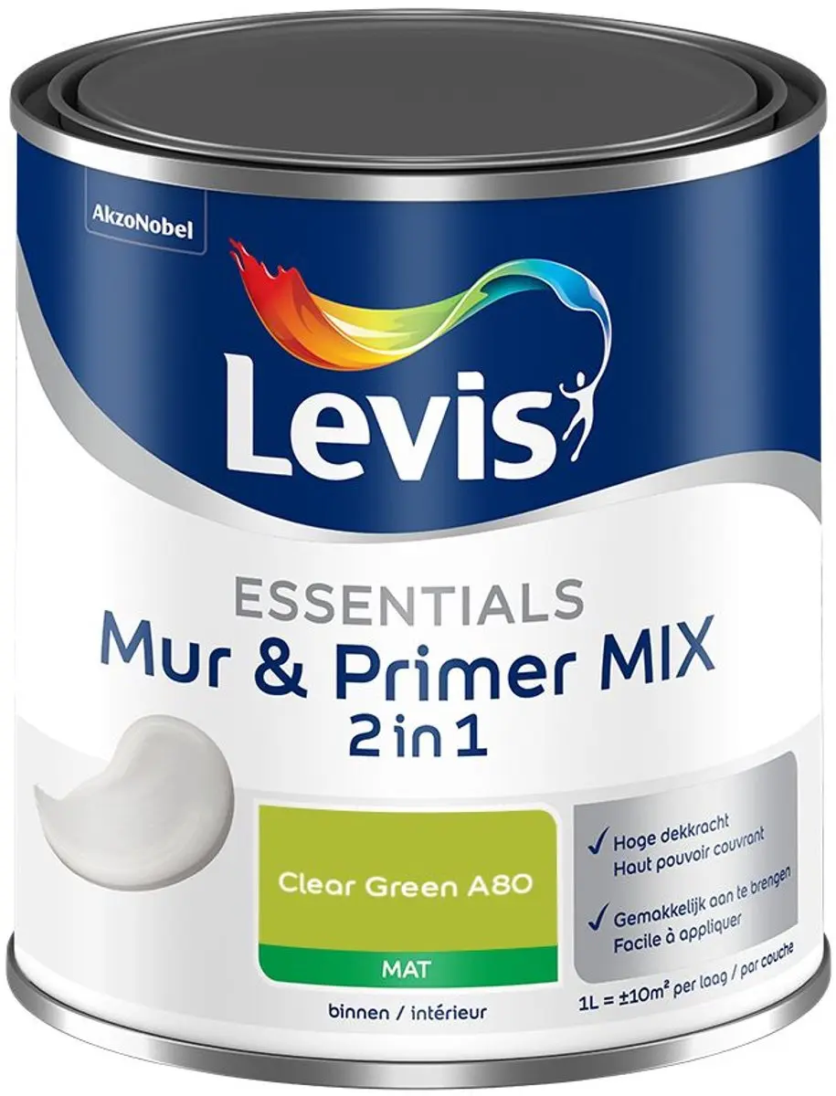Levi's Essentials Mur & Primer Mix Clear Green A80 Mengverf 1L