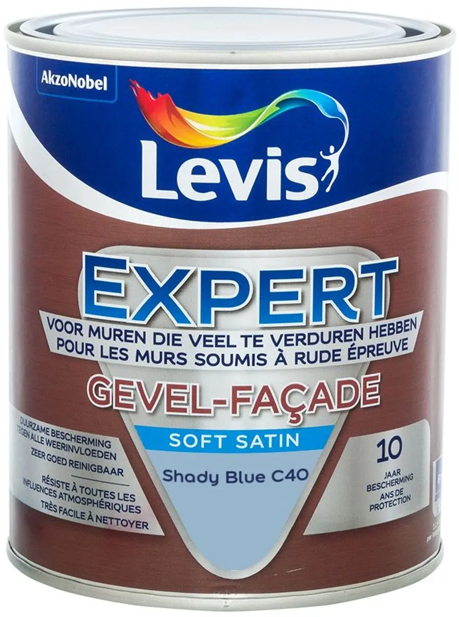 Levi's Expert Gevel Mix Shady Blue C40 Mengverf 1L