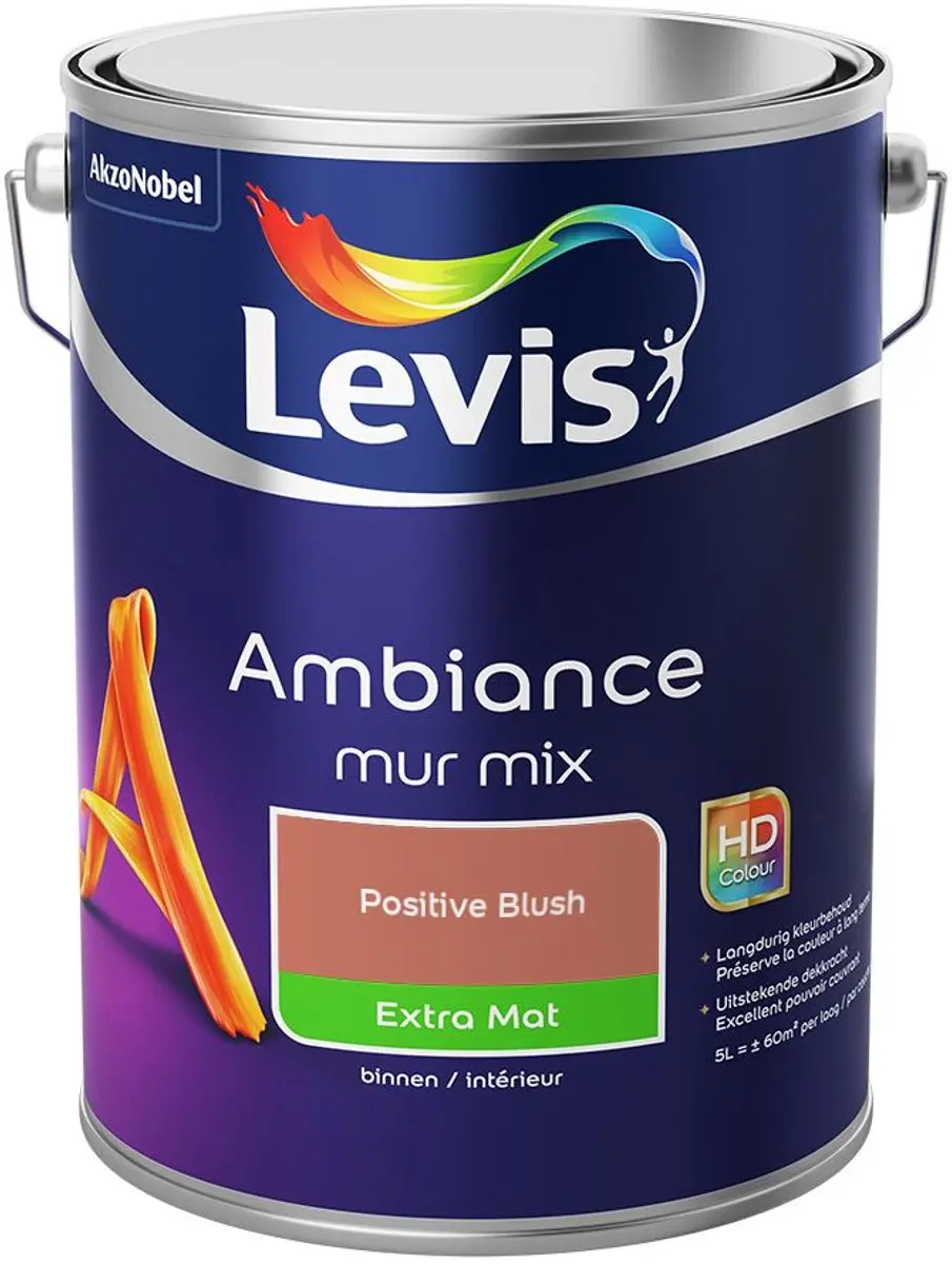 Levi's Ambiance Mur Extra Mat Mix Positive Blush Mengverf 5L
