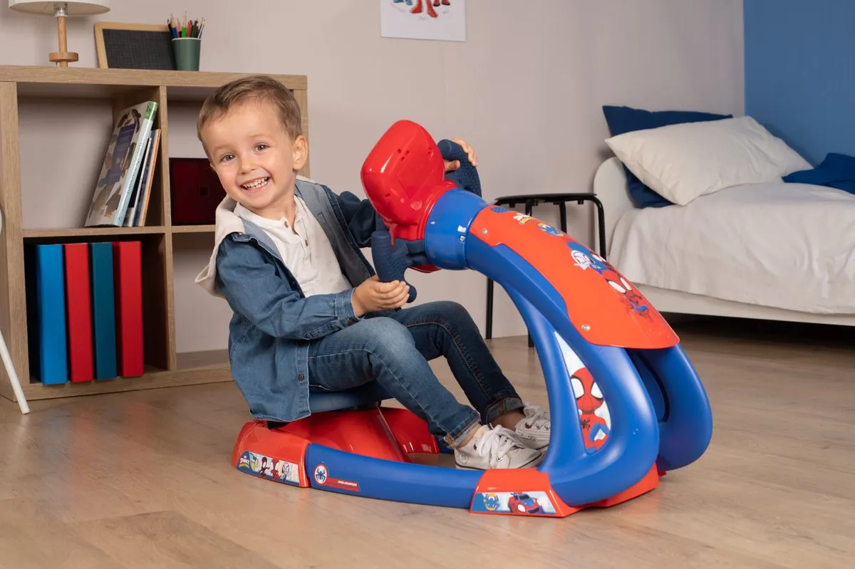 Smoby Spidey V8 Driver Rijsimulator - Spiderman - Rood/Blauw
