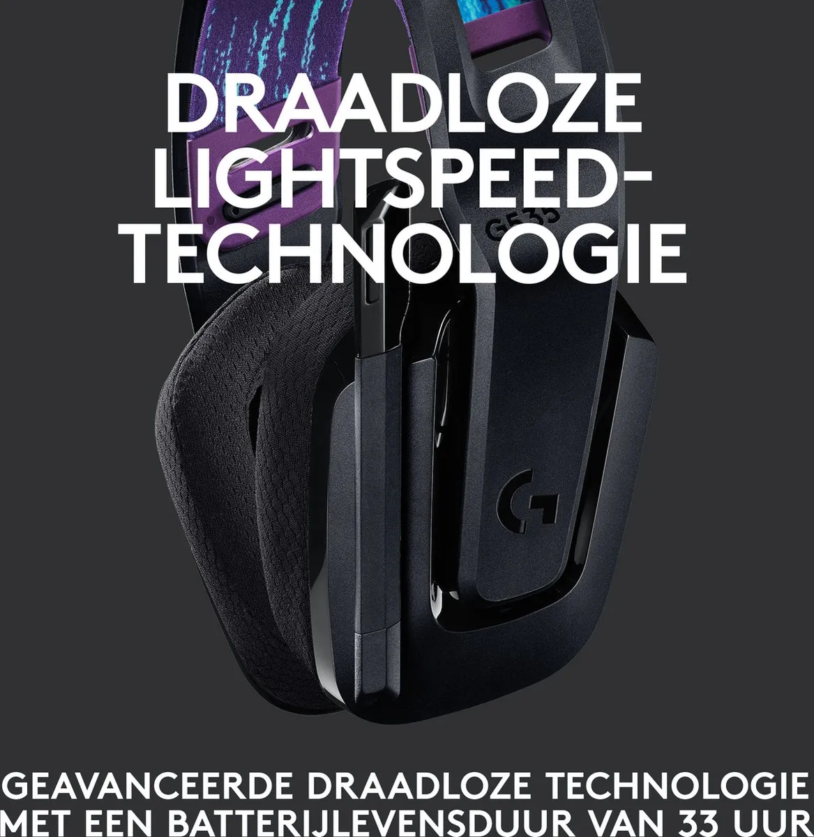 Logitech G G535 LIGHTSPEED Gaming Headset - Zwart