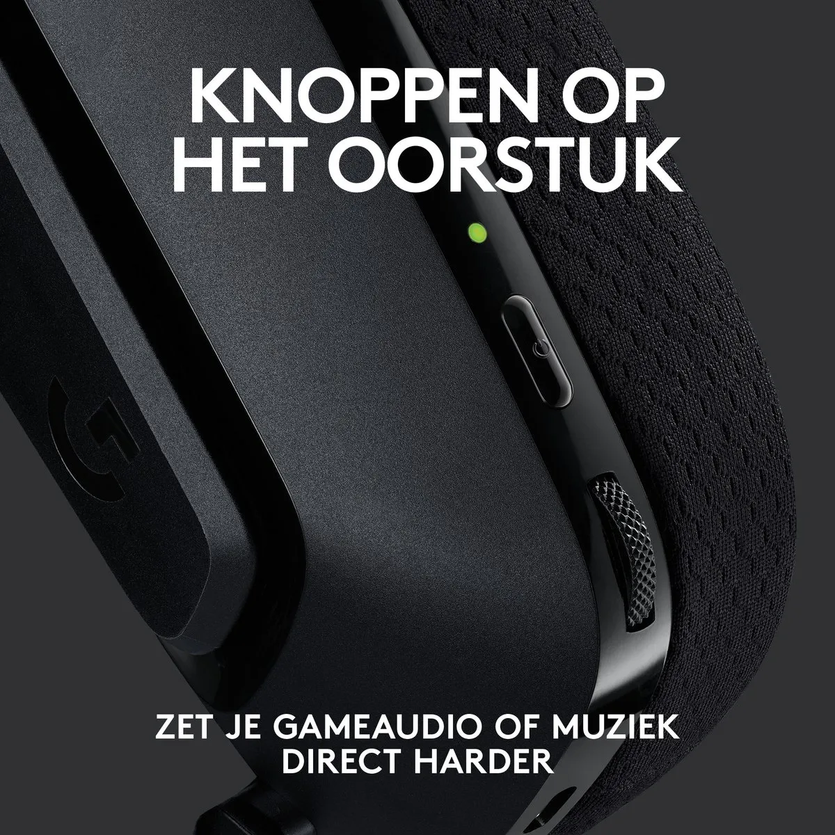 Logitech G G535 LIGHTSPEED Gaming Headset - Zwart - afbeelding 6 van 6