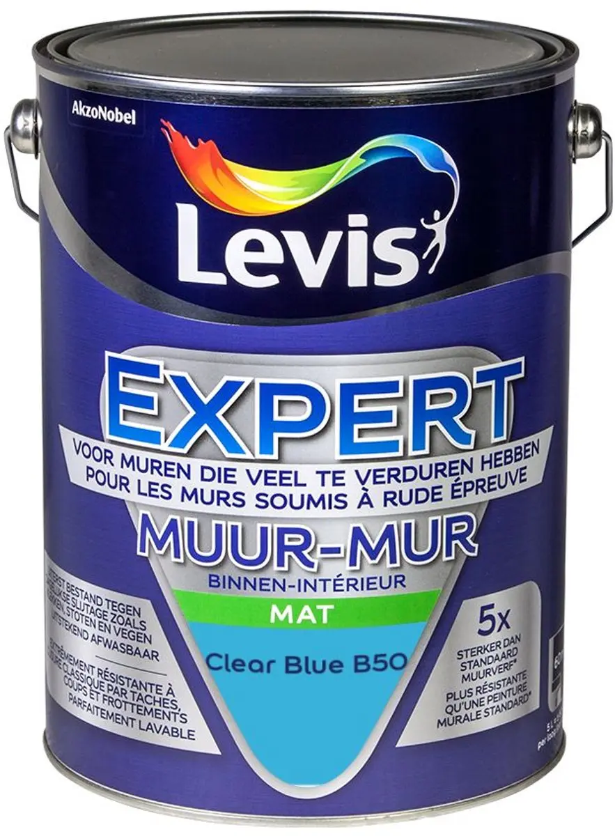 Levi's Expert Muur Binnen Mix Clear Blue B50 Mengverf 5L