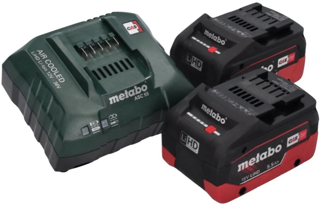 Metabo KS 18 LTX 66 BL Accucirkelzaag 165mm - 18V - 2x 5,5Ah + Lader + Rail