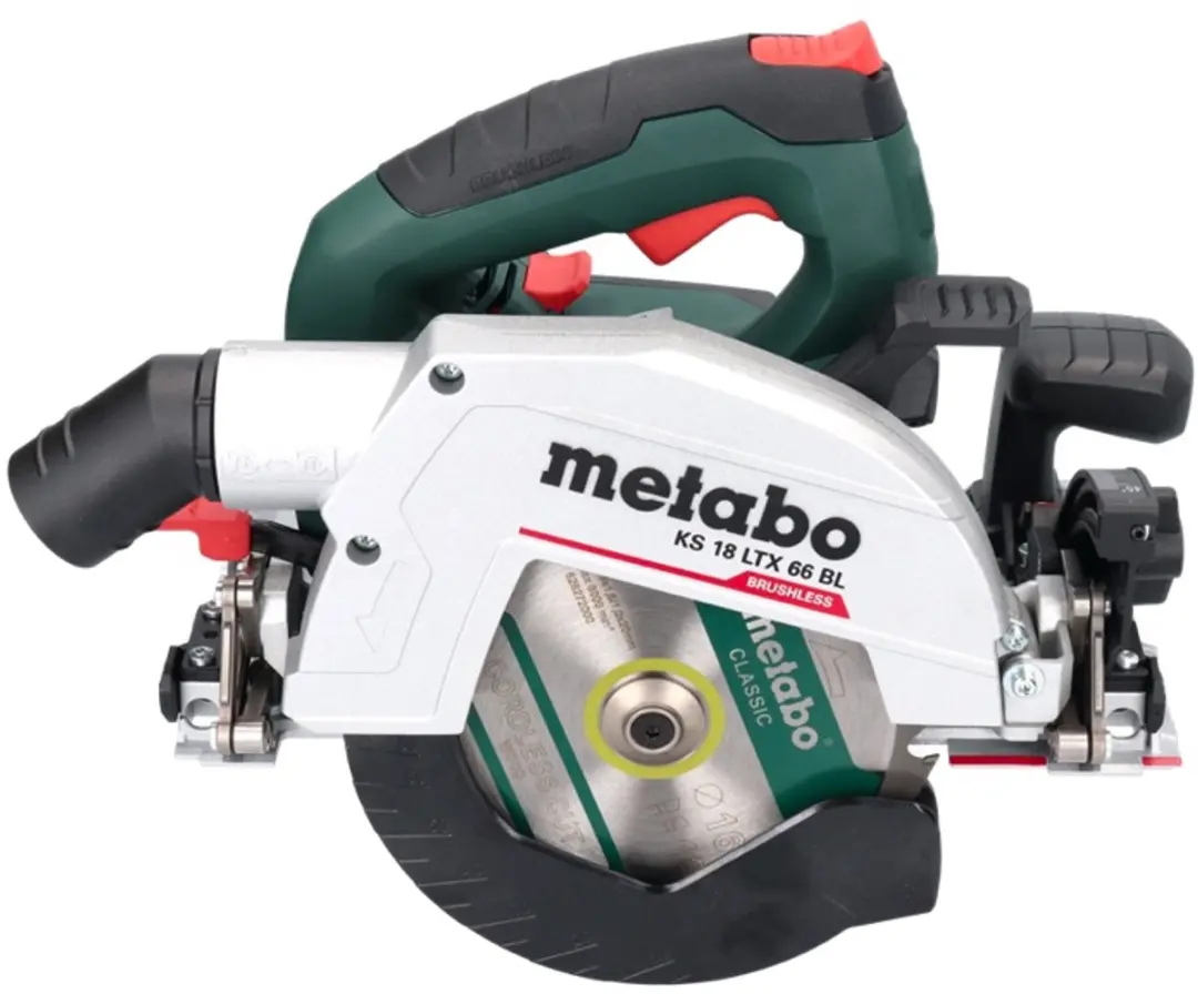 Metabo KS 18 LTX 66 BL Accucirkelzaag 165mm - 18V - 2x 5,5Ah + Lader + Rail