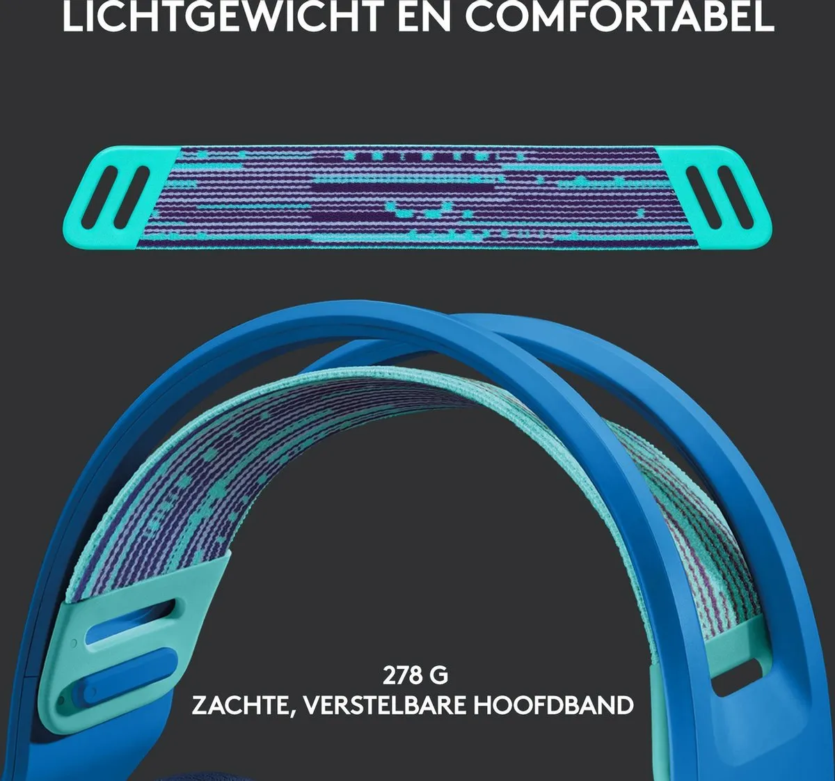 Logitech G G733 LIGHTSPEED Draadloze Gaming Headset - Blauw