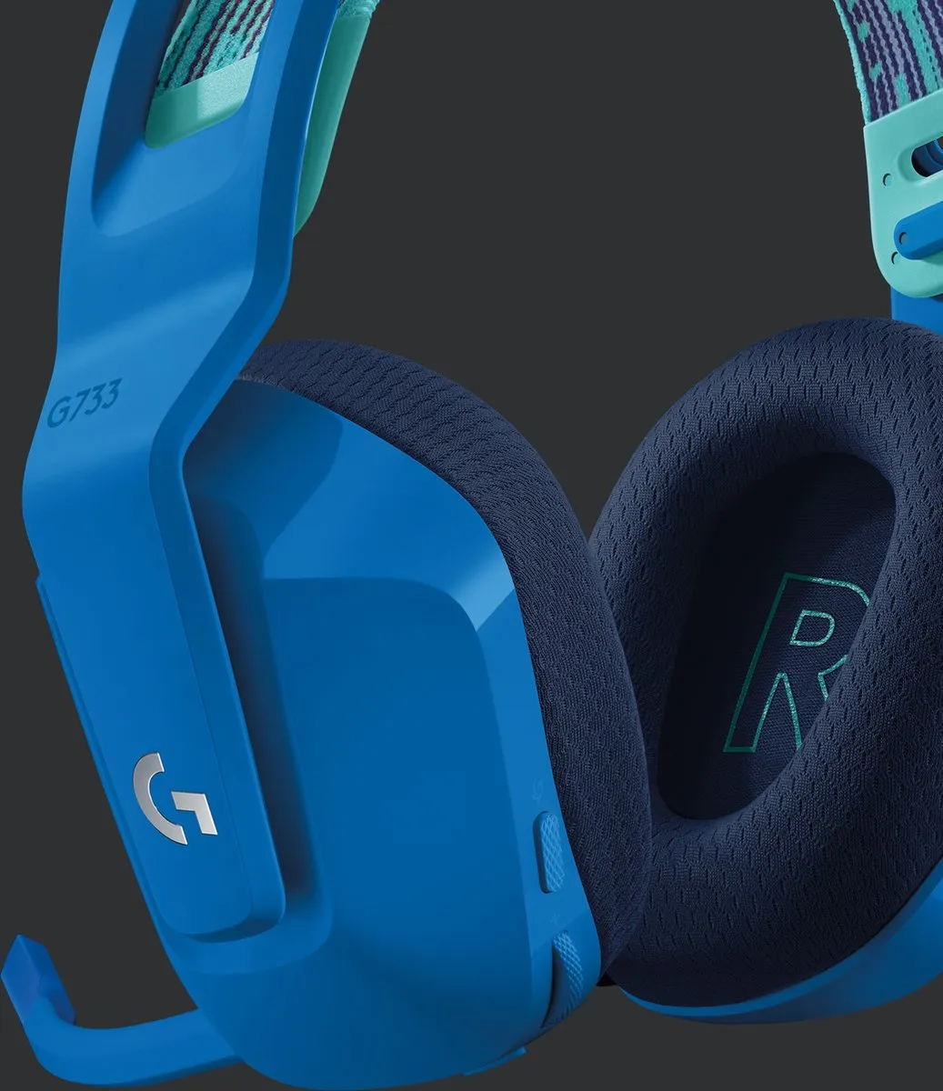 Logitech G G733 LIGHTSPEED Draadloze Gaming Headset - Blauw - afbeelding 6 van 6
