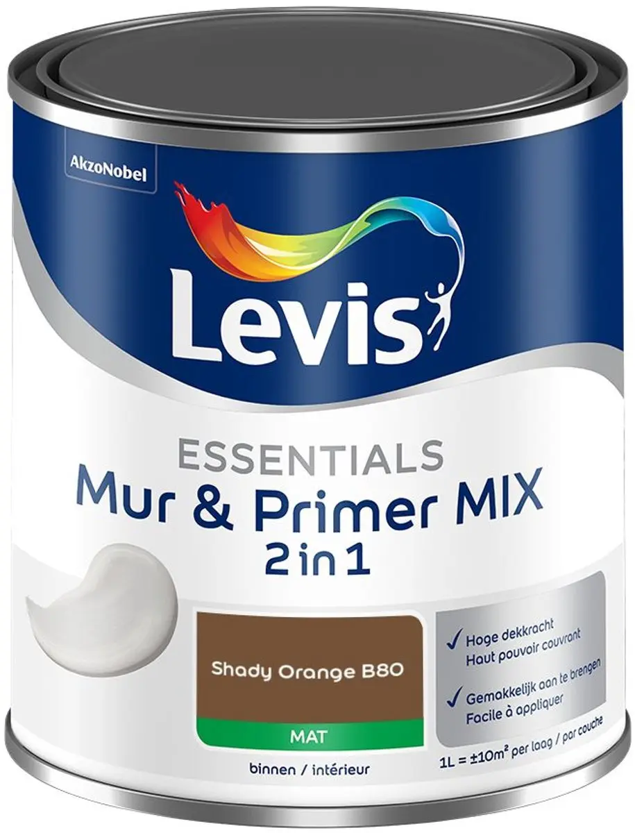 Levi's Essentials Mur & Primer Mix Shady Orange B80 Mengverf 1L