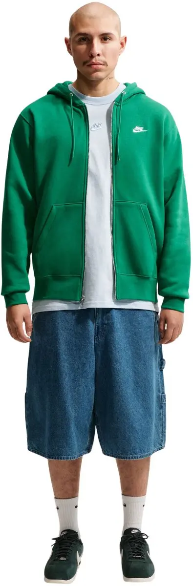 Nike Club BB FZ Hoodie Heren Groen - Maat L