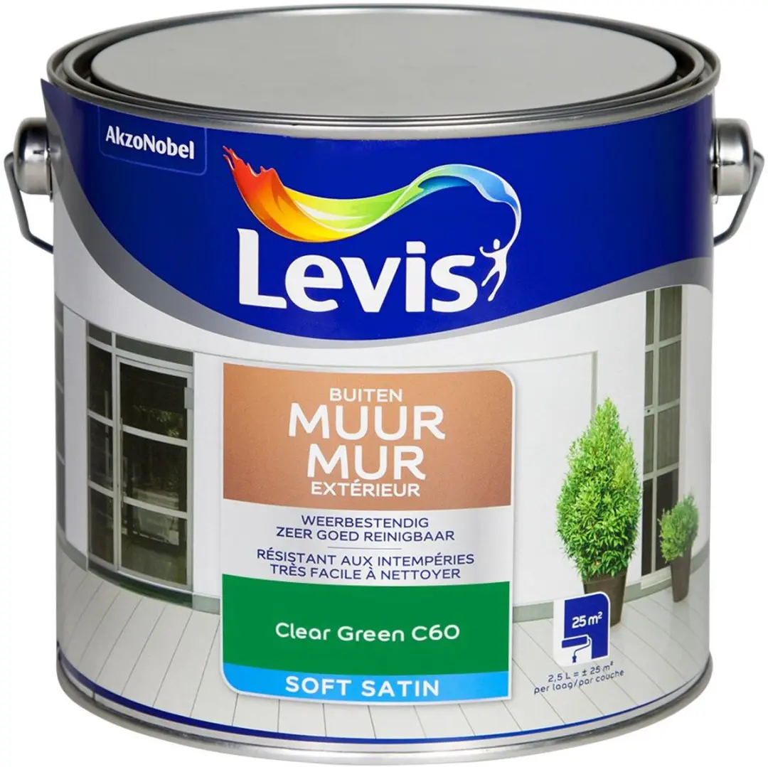 Levi's Muur Buiten Mix Clear Green C60 Mengverf 2,5L