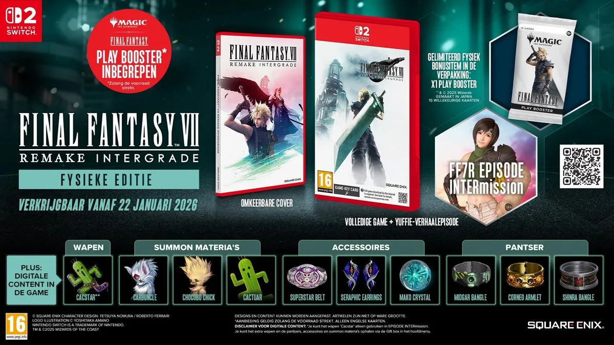 Square Enix Final Fantasy VII Remake Intergrade Nintendo Switch 2
