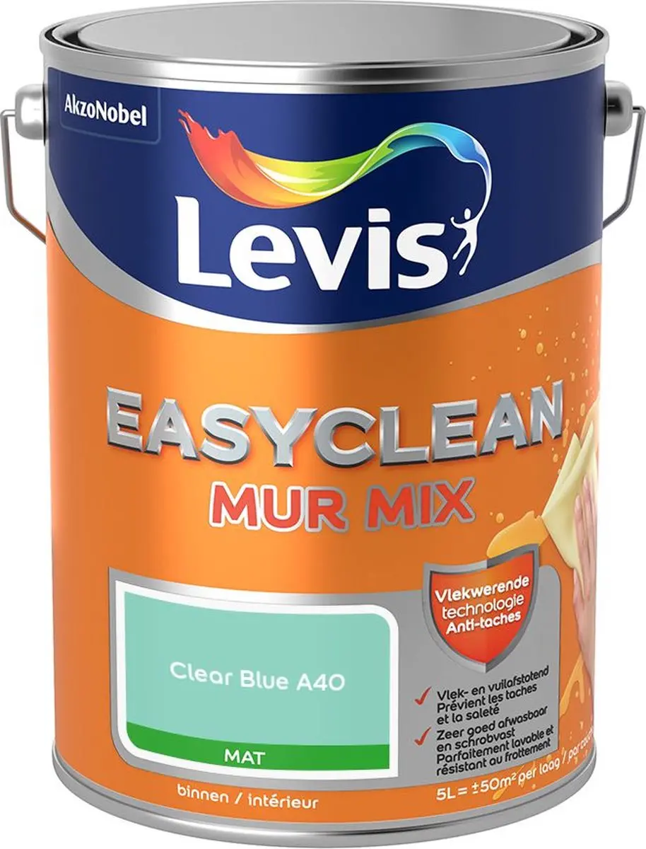 Levi's Easyclean Mur Mat Mix Clear Blue A40