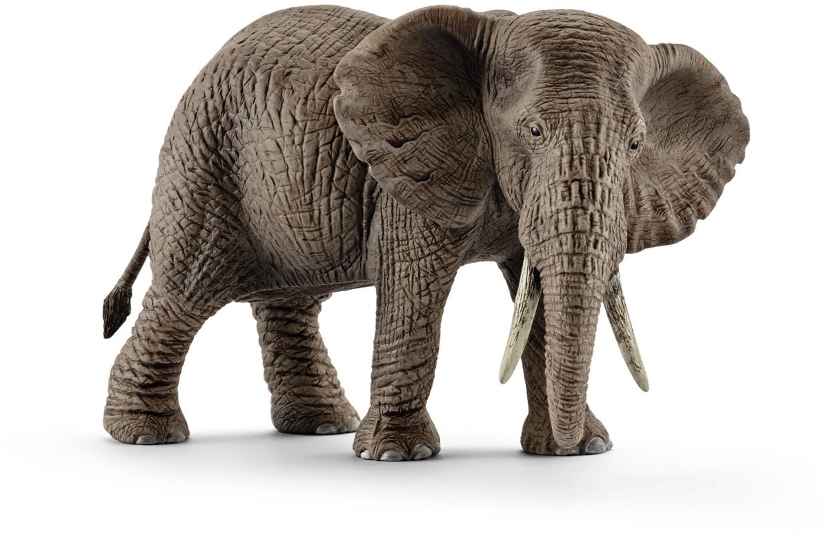 Schleich Wild Life Afrikaanse olifant vrouwtje speelgoedfiguur 15 cm.