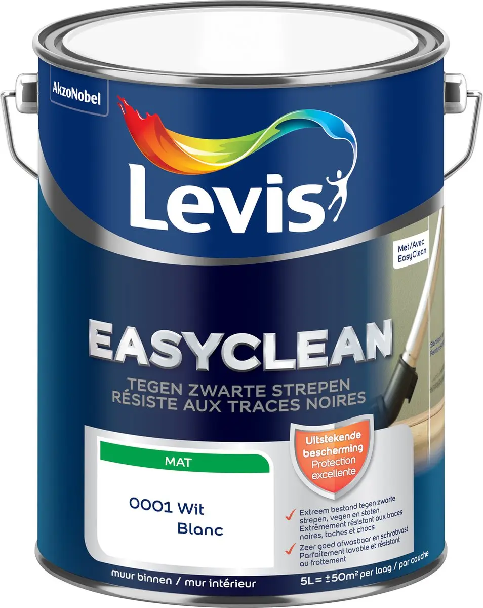 Levis - Easyclean Tegen Zwarte Strepen - Wit - 5 L