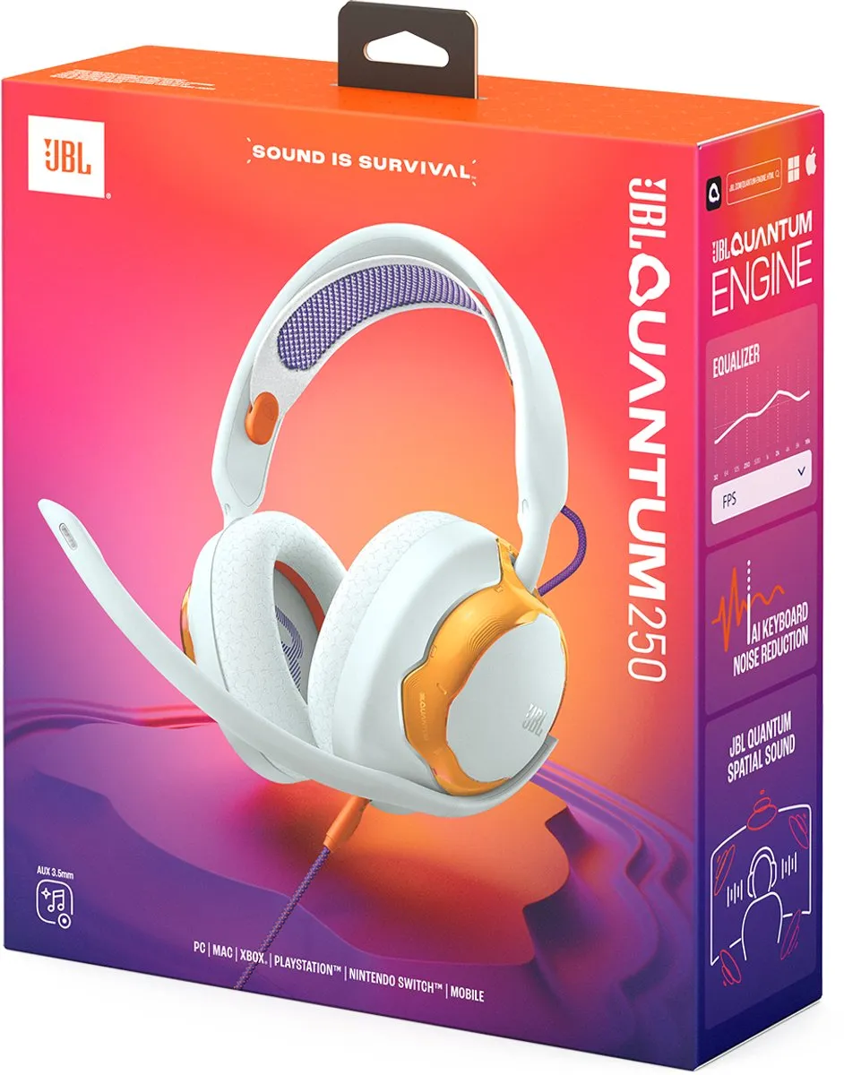 JBL Quantum 250 Gaming Headset - Teal - afbeelding 6 van 6