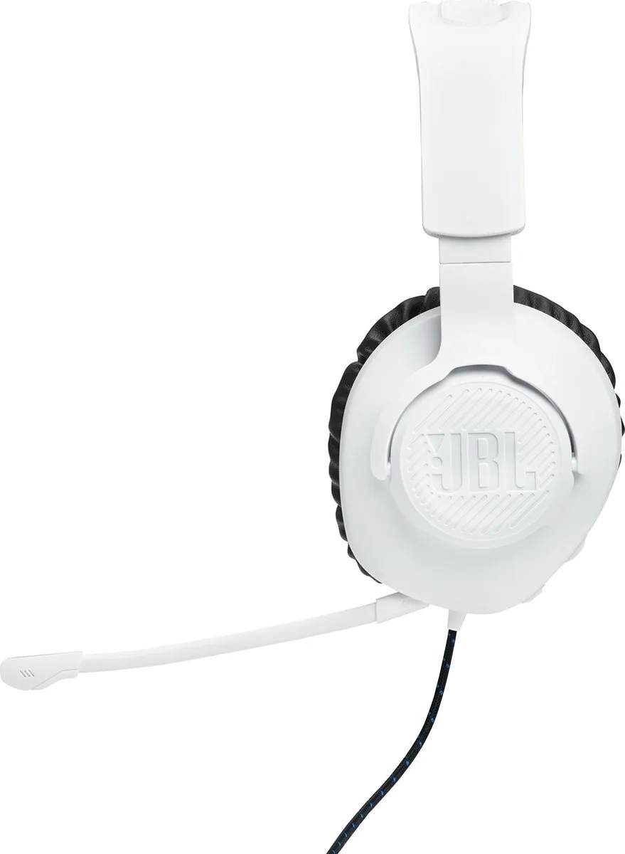 JBL Quantum 100P Gaming Headset - Wit/Blauw