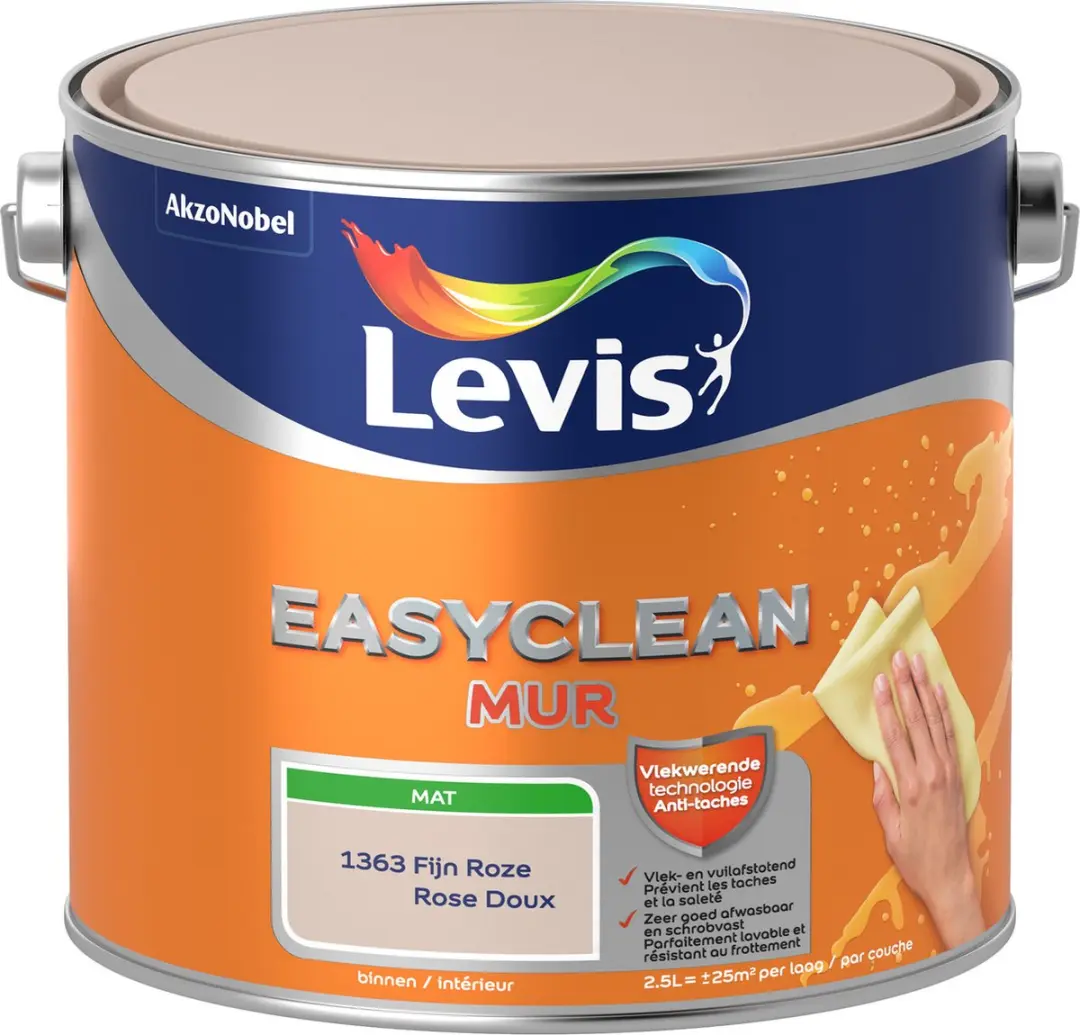 Levi's Easyclean Mur Mat Fijn Roze